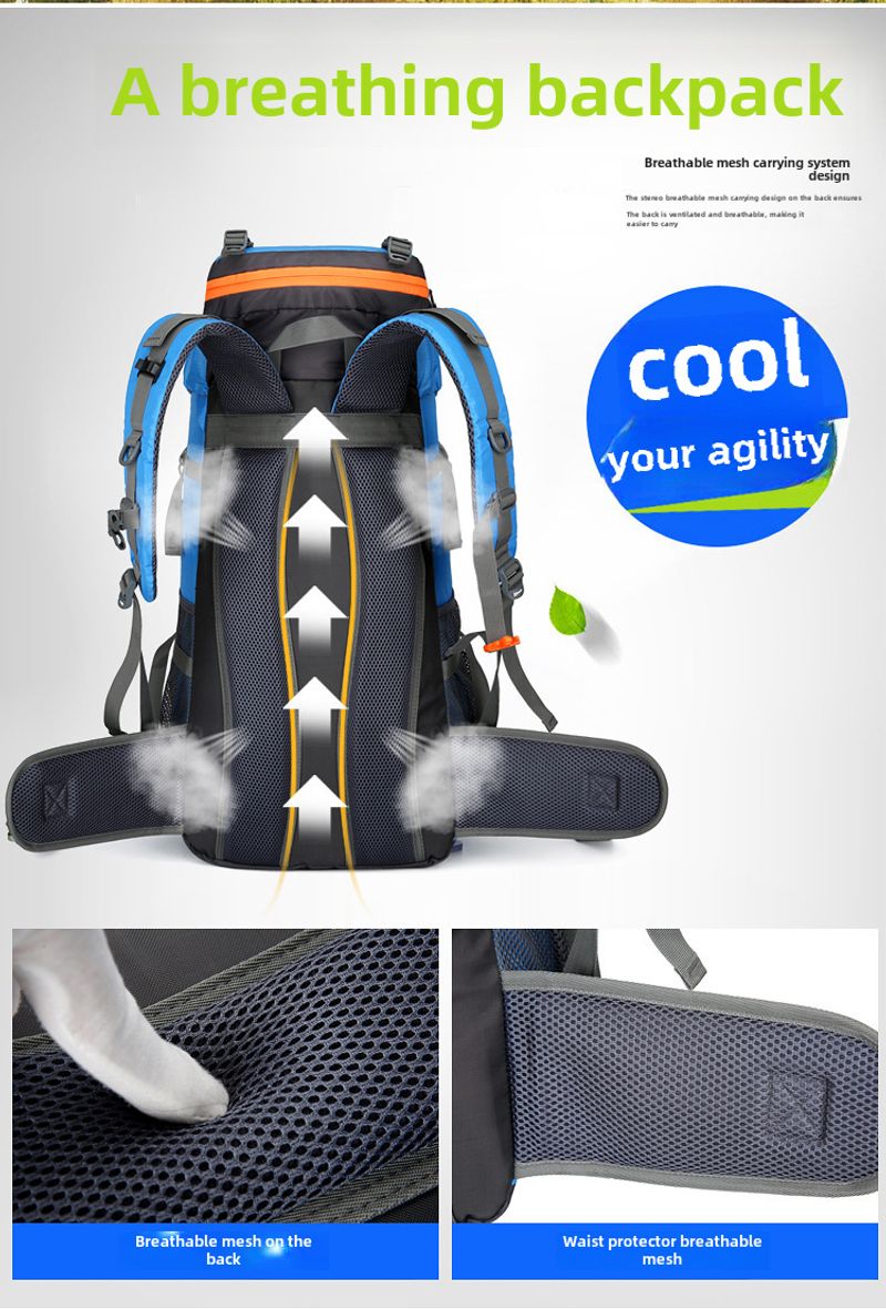 New multi-functional backpack outdoor hiking bag travel large capacity wear-resistant shoulders_voghion.com