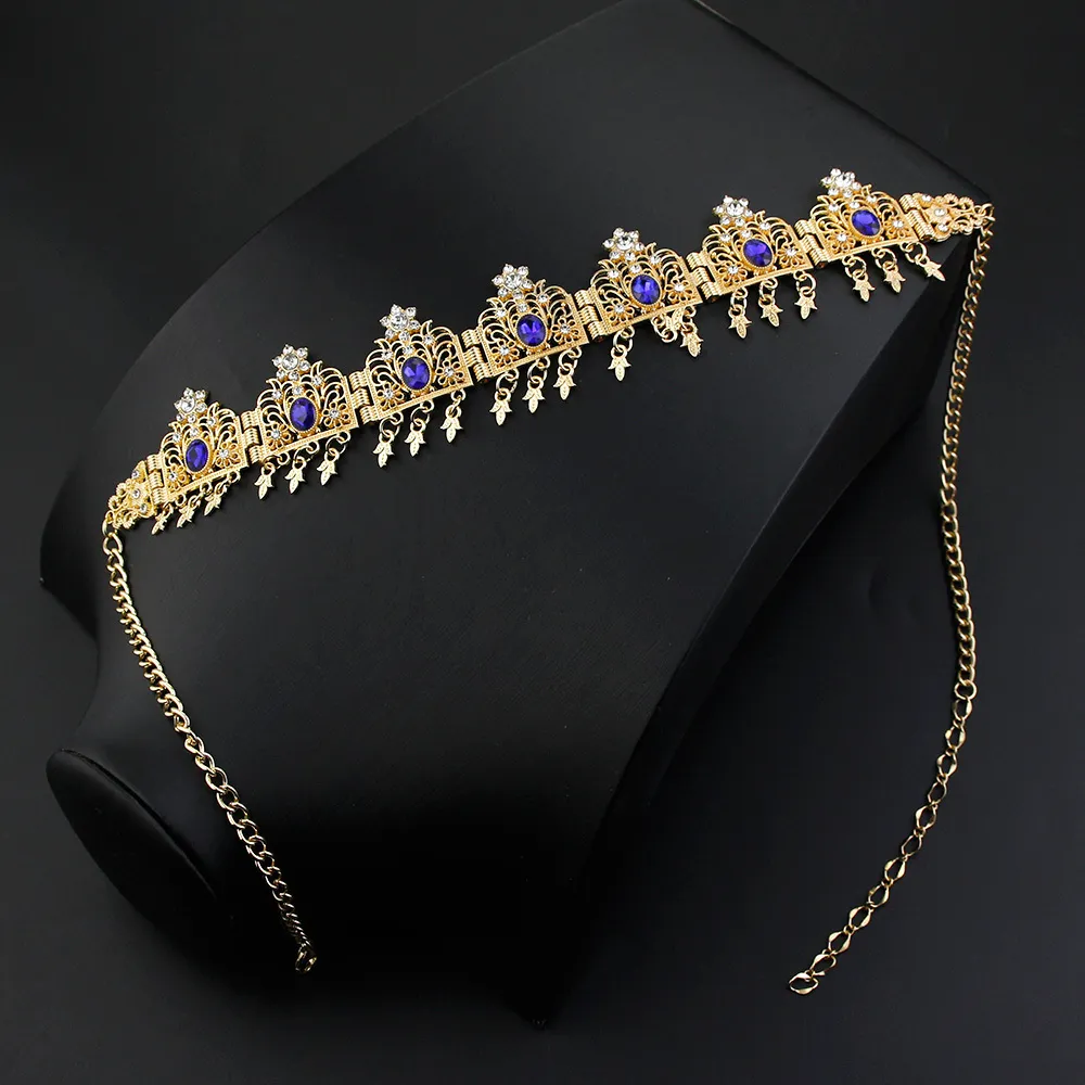 Bruids haarband voor bruiloft haarketting haaraccessoires goud_voghion.com