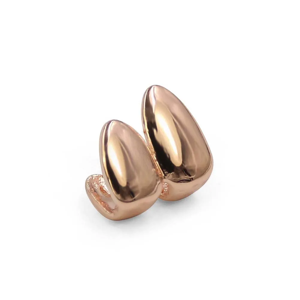 Hip Hop 14K Oro Argento Nero Placcato Bocca Doppio Denti Singolo Grillz Tappi Superiore Inferiore Grill Uomo Donna Vampiro Griglie Rock_voghion.com