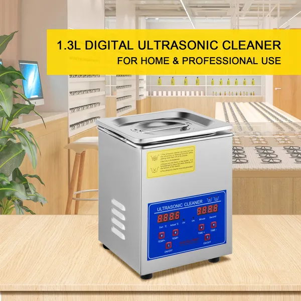 Ultrasonic Cleaner Ultrasonic Cleaning Device Heater Timer 60W_voghion.com
