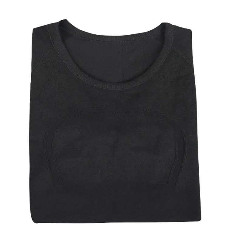 T-shirt yoga abbigliamento sportivo donna swiftly tech Maglietta da donna align manica lunga Top da corsa ad alta elasticità Asciugatura rapida_voghion.com