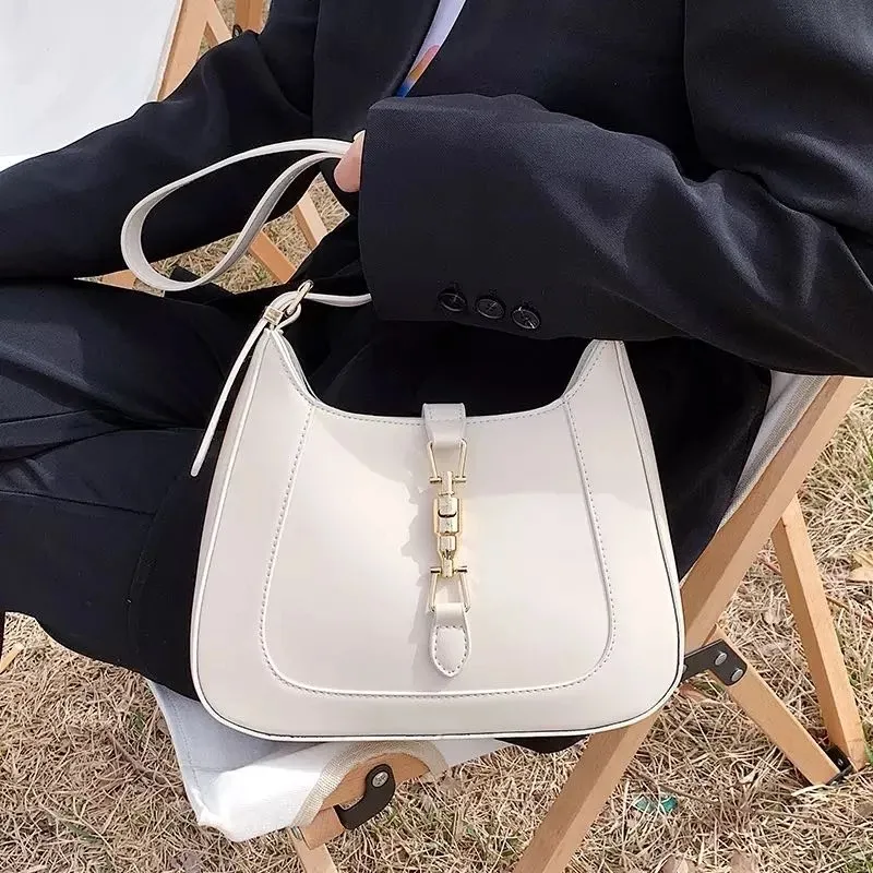 Women's Shoulder Bag Solid Colour Fashion Messenger Handbag_voghion.com