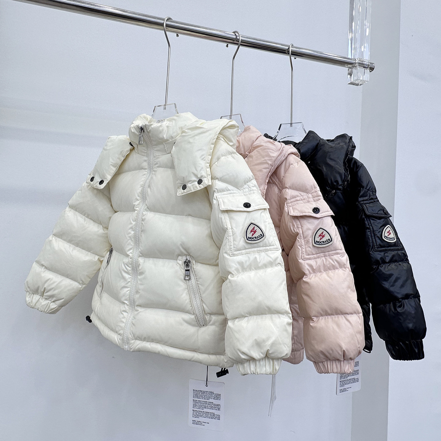 Children’s Down Jacket Boys Short Winter New Baby Thick Warm Three Proof Shiny Surface Medium And Large Children’s Boys And Girls Jacket
