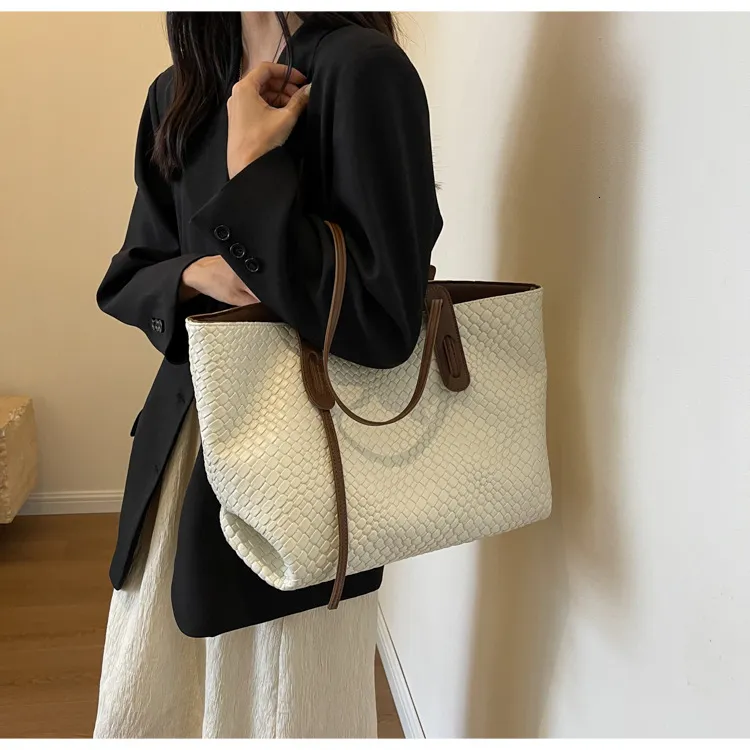 Markendesigner Große Kapazität Tote Shouler Für Frauen Handtaschen Geldbörsen 2024 Neue Vintage Damen Shopping Reisetaschen_voghion.com