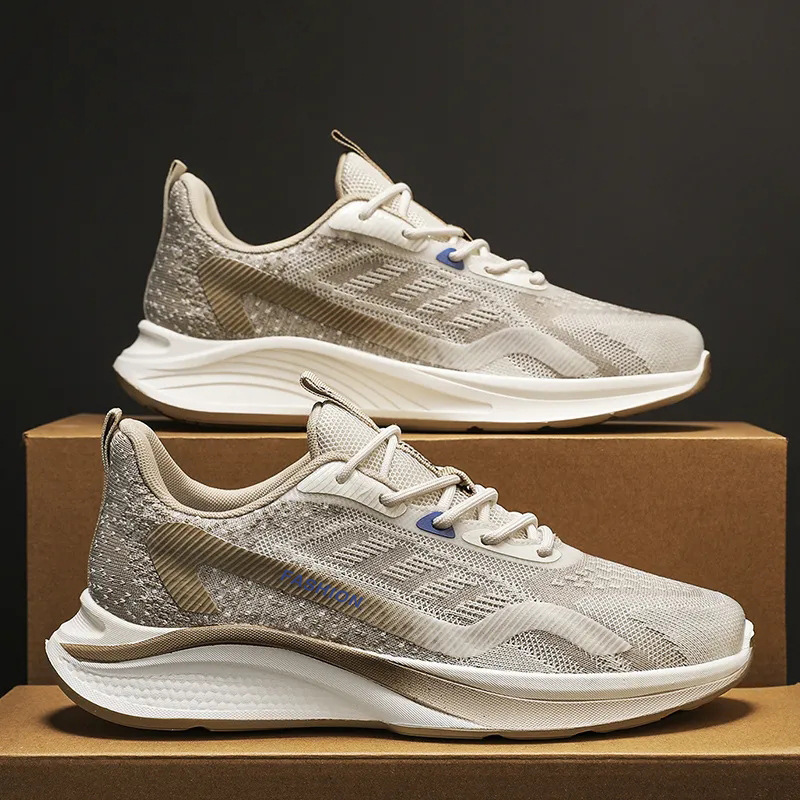 Freizeitsport Frühling Herbst Neue Flyknit Mesh Modische, atmungsaktive, leichte und vielseitige Freizeitschuhe für Herren_voghion.com