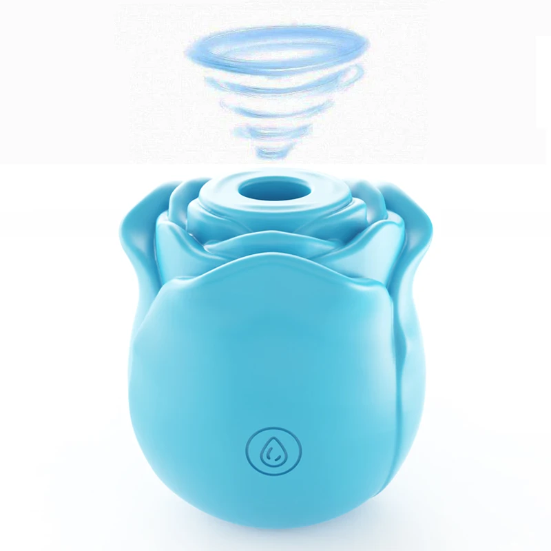 Rose Flower Vibrator Sucking Stimulator For Clitoral Stimulation_voghion.com