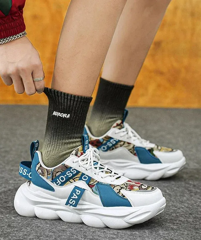 Sports Thick Platform Casual Men's Trainers For Daily Comfort_voghion.com