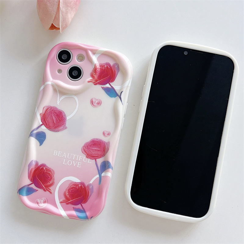 Coque téléphone motif tulipe rose design esthétique clair_voghion.com