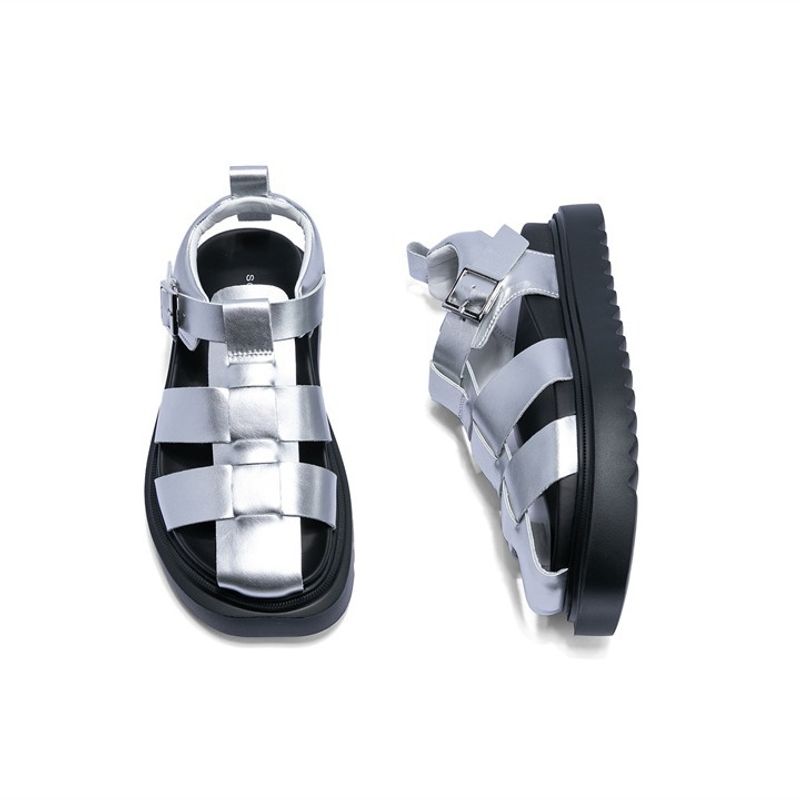 SGIRL TWTW Recommends 2024 Summer Roman Casual Shoes With Thick Toe Caps, High-End Feel, Beach Pi Sandals For Women_voghion.com