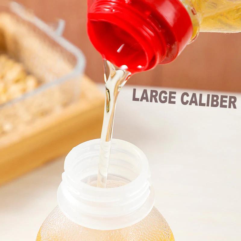 Küchen-Quetschölflaschenspender 300 ml/500 ml PP-Gewürz-Quetschflaschen für Saucen, Essig, Olivenöl_voghion.com