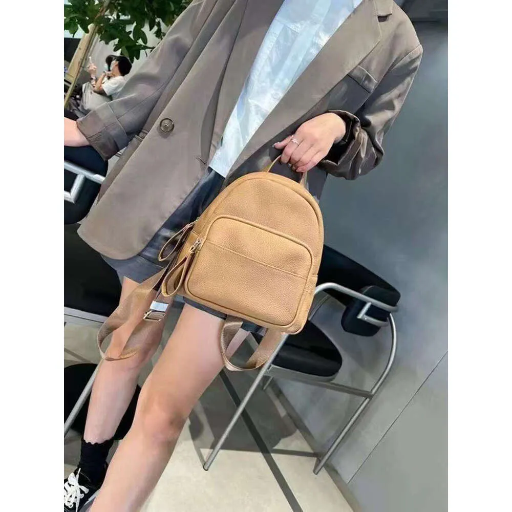 Nuovo zaino da donna in pelle di mucca pieno fiore piccolo beige marrone nero colore borsa a tracolla doppia da donna borsa a tracolla per il tempo libero_voghion.com