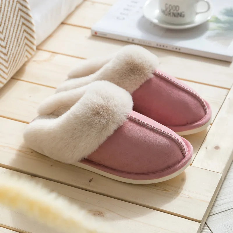 2024s Free Shipping Flat Sandal New Winter Slipper Rubber Slides For Womens Warm Basic Plain Slippers Slip On Sandals_voghion.com