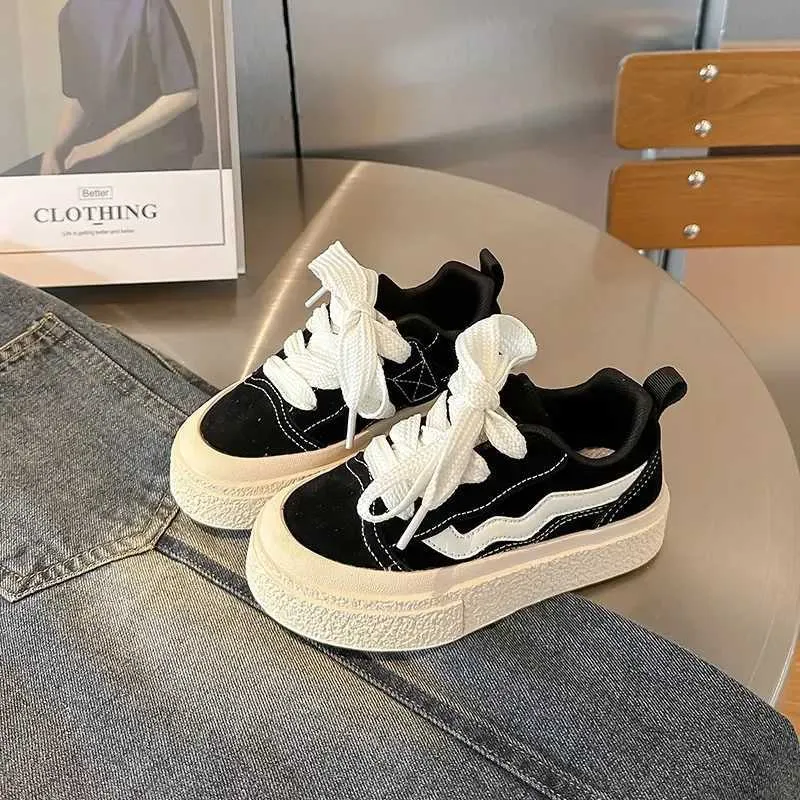 Boys and Girls Canvas School Performance Baby Biscuits Bottom Breathable Childrens Shoes M241016_voghion.com