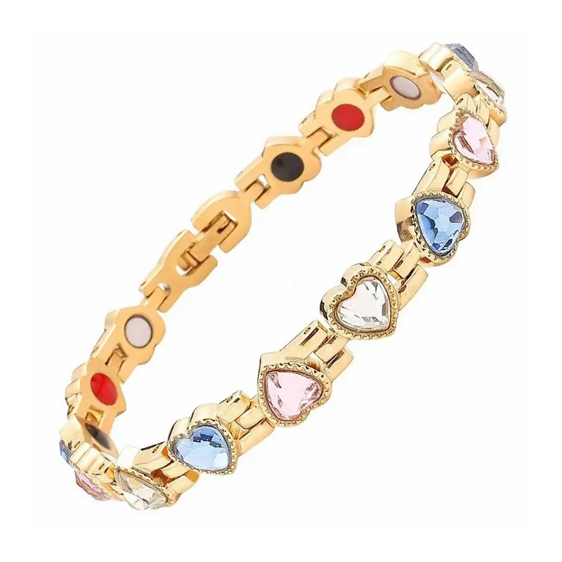 Mode Liebe Würfel Zirkonia Gewicht Verlust Energie Magnet Armband frauen Paar Schmuck_voghion.com