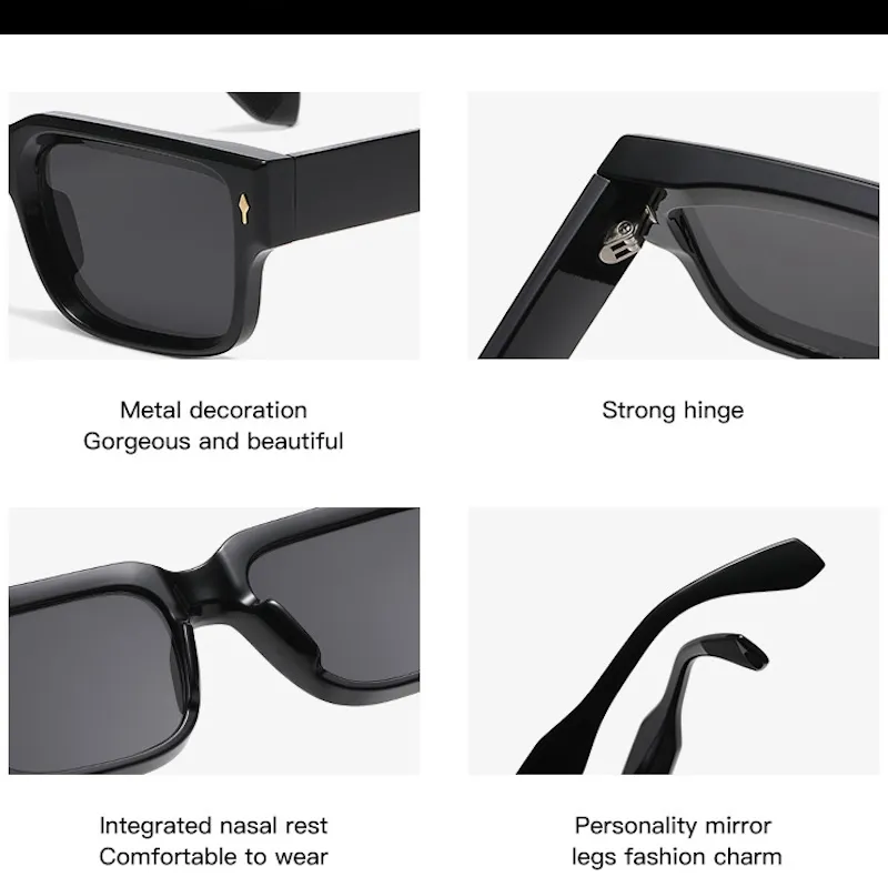 CB Oversized Square Sunglasses Men Retro Steampunk Glasses With Side Shields Extra Large Vintage Gothic Goggles Y2k_voghion.com