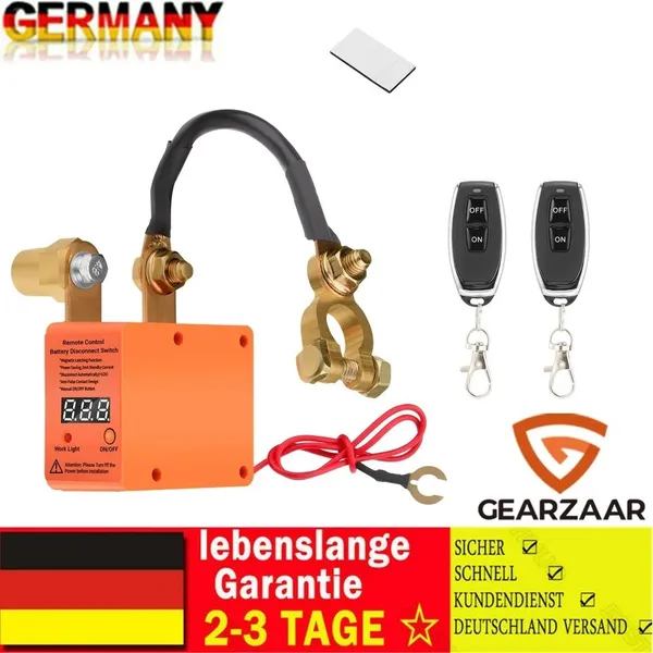 Automatic Battery Disconnect Switch With Dual Remote Control For Vehicles_voghion.com