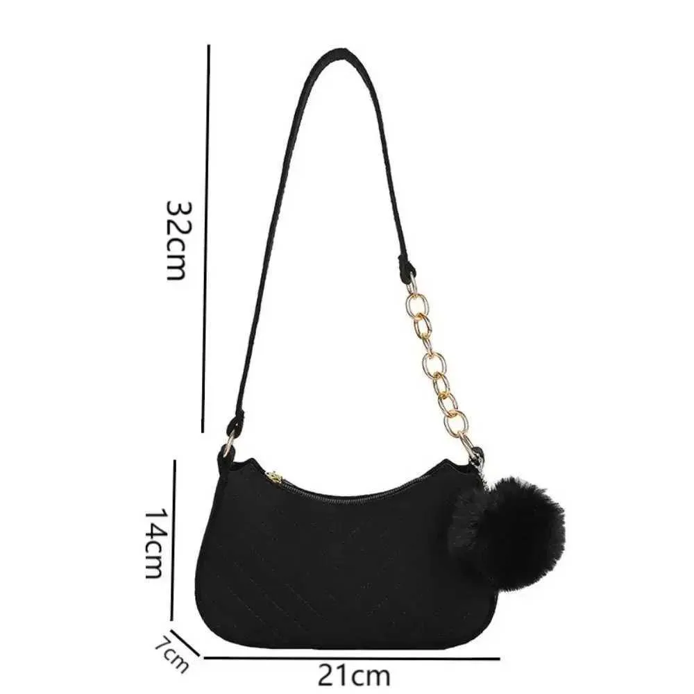 Mode Frauen Handtasche Einfarbig Casual Mini Unterarm Tasche Weiblichen Kette Schulter Tasche Heißer Verkauf Damen FelcyC241211_voghion.com