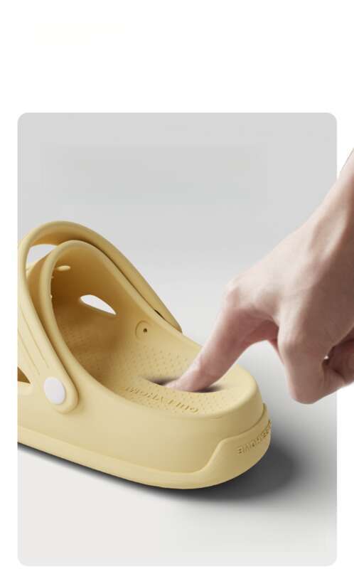 Thick Bottom Perforated Men's Shoes, Summer Outside Wear, 2025 New Non-slip Beach Shoes, A Kind Of Stepping On The Poop,_voghion.com