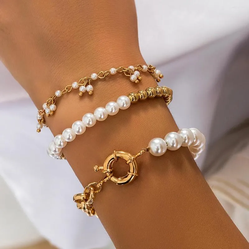Ledarmbånd Kvinder Unik Perle Armbåndssæt Håndledskæde Stilfuldt Tilbehør Mode Anime Tilpassede Smykker_voghion.com