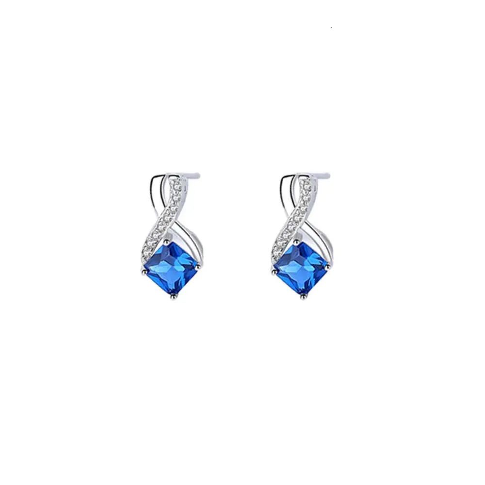 Set di gioielli di alta gamma in zaffiro, orecchini, collane con pendenti in argento sterling infinito, anelli, orecchini per donna_voghion.com