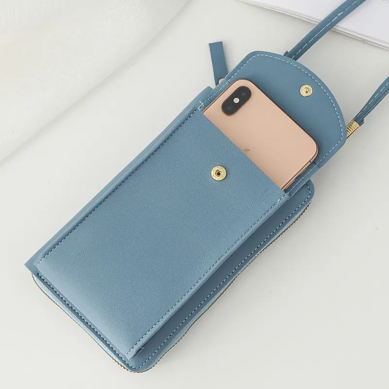 Yogodlns Lässige Handy-Umhängetasche für Frauen aus PU-Leder, multifunktionale Messenger-Handtasche mit Klappe, Damentasche_voghion.com