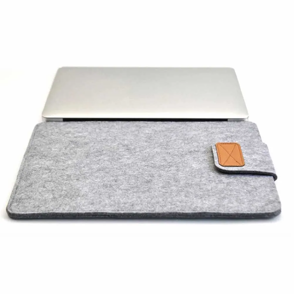 13Inch 15inch Felt Sleeve Slim Case Cover Bag for Books Air Pro Solid Color Tablet Storage Ba241101_voghion.com