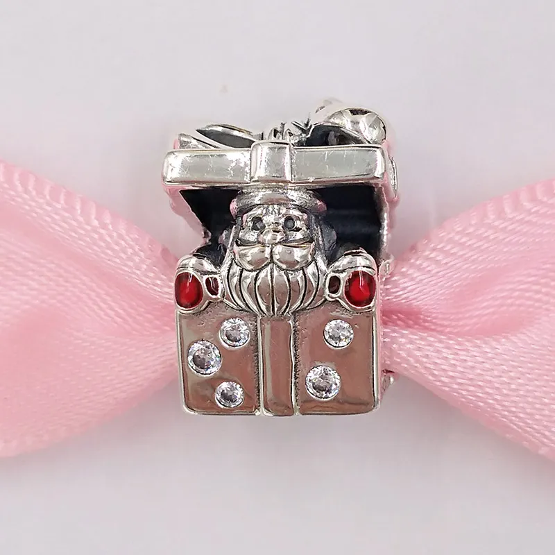 Charms Schmuckherstellung Sterling Silber Kette Halskette Perlen Kit Handwerk Armreif Weihnachten Santa in einer Geschenkbox Armbänder für Frauen Prime T_voghion.com