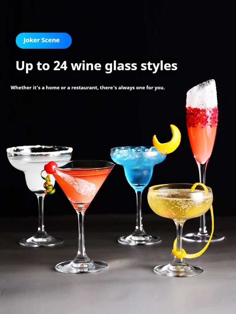 Verre créatif Cocktail personnalisé Combinaison Bar Martini Internet Verre rouge Ensemble Coupe à champagne
