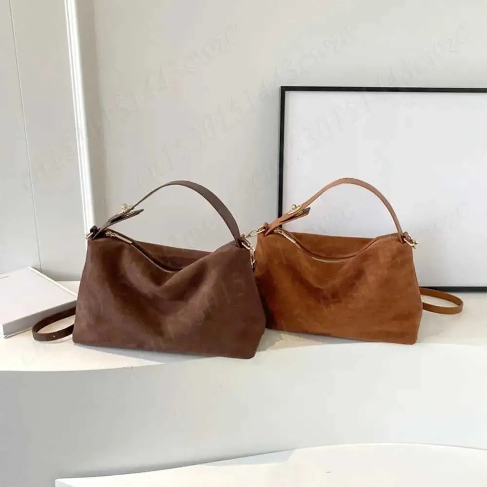 New Shoulder Bag for Women Suede Hobo Adjustable Strap Handbag With Inner Pocket Satchel Purse Zipper Crossbody Ba241104_voghion.com