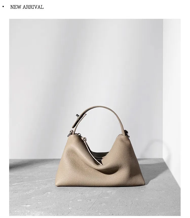 Women's Genuine Leather Shoulder Bag Pillow Classic Crossbody Bag_voghion.com