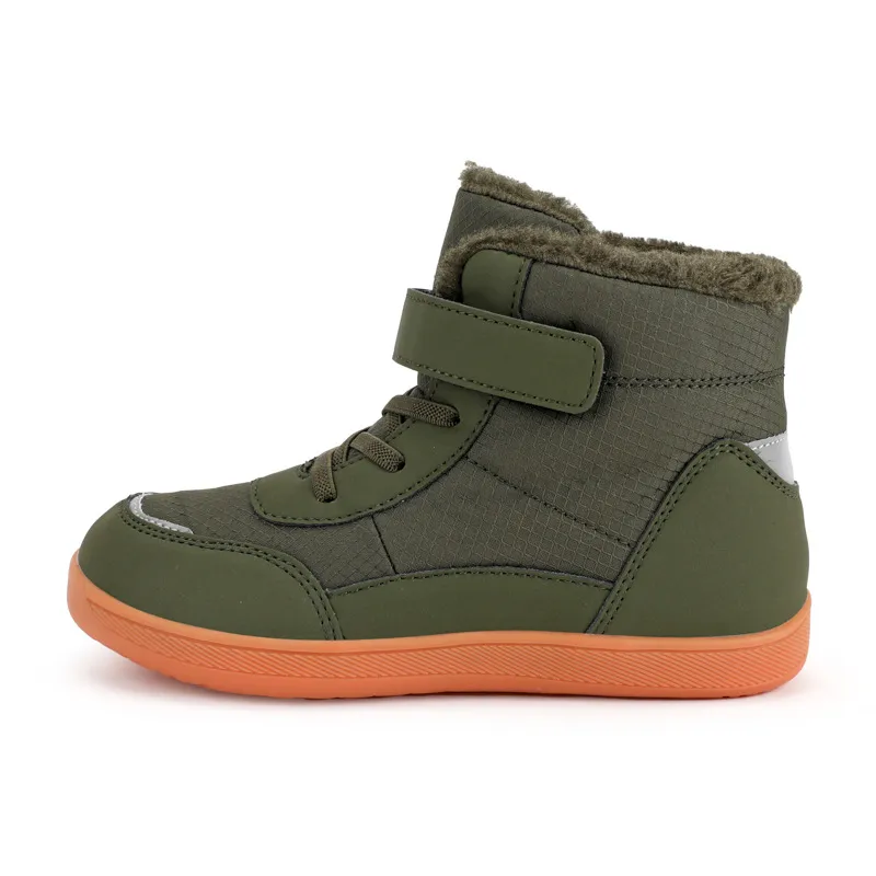Kinder Barfuß Breite Breite Wasserdichte Winter Pelz ed Schuhe Cutefeet für Jungen Mädchen Kaltes Wetter Kinder Kleinkind Outdoor_voghion.com