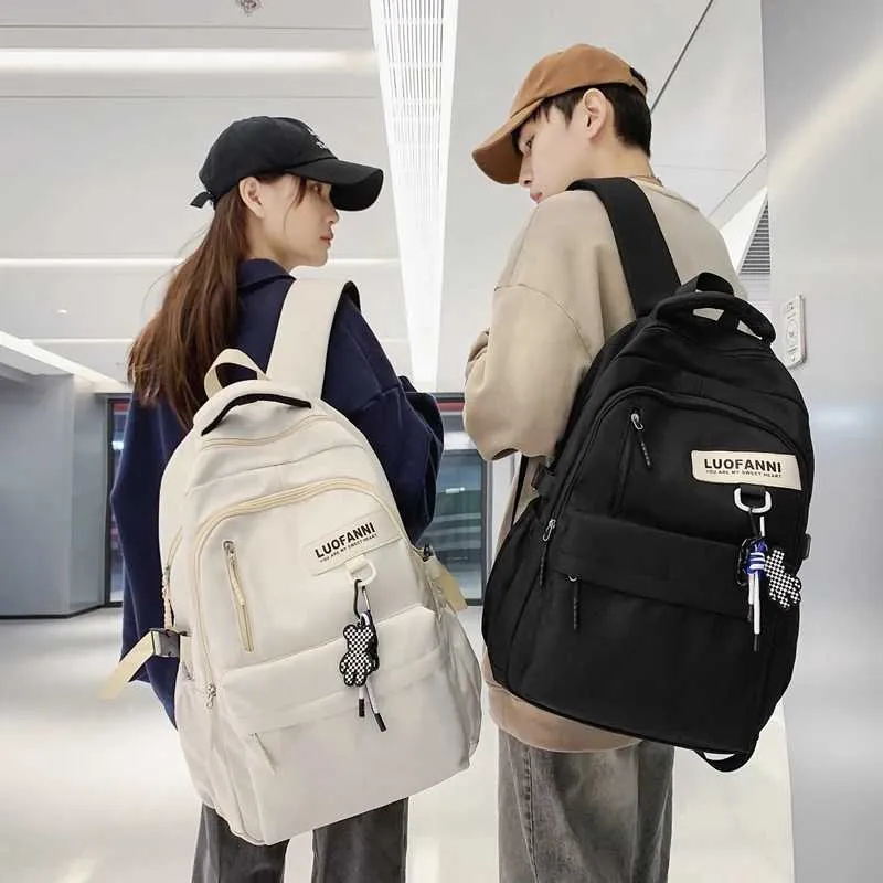Sac à dos étanche de grande capacité pour hommes et femmes, sac d'école Cool pour fille et garçon, ordinateur portable pour étudiant, mode voyage féminin_voghion.com