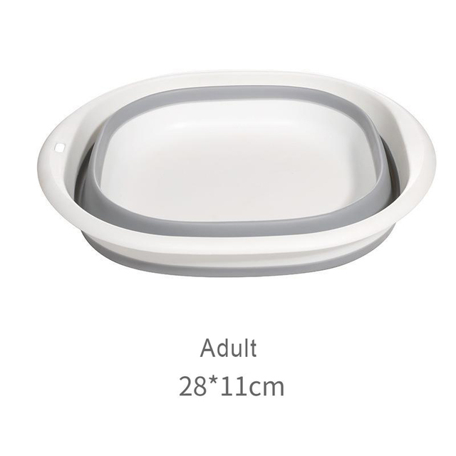 Lavabos plegables de plástico Lavabos portátiles Tina de lavandería plegable Lavabo de baño para bebés y adultos Accesorios de cocina para baño Lavabo_voghion.com