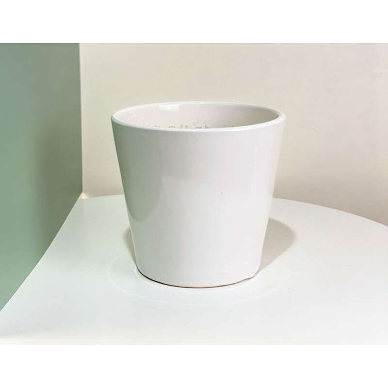 Maceta de cerámica grande, sencilla, moderna, creativa, para escritorio, balcón, plantas verdes, árbol de la riqueza, bandeja de regalo_voghion.com