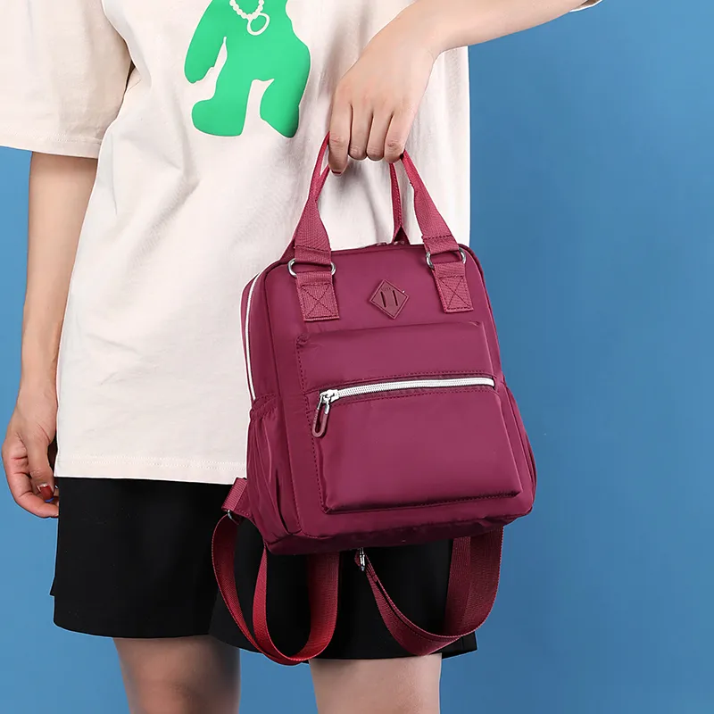 Mode Damen Tagesrucksack aus strapazierfähigem, weichem Stoff, hübscher Stil, für Mädchen, hochwertiger kleiner Rucksack_voghion.com