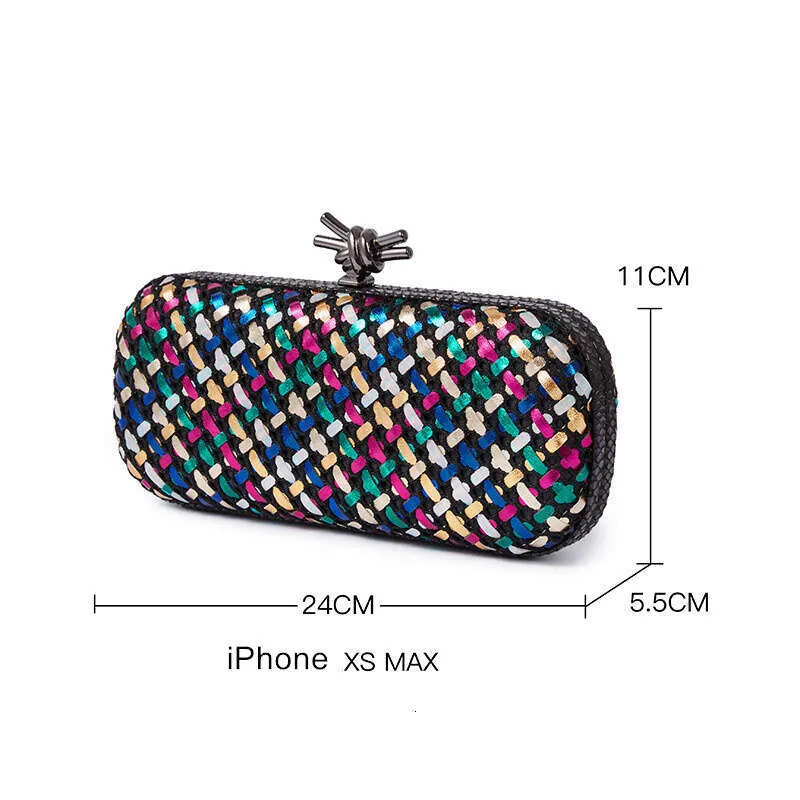 Gold Evening Clutch Bag For Women Leather And Bright E Woven Purse Elegant Ladies Metal Knot Party Handbag Bolsas_voghion.com