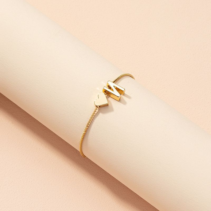 Bracelet Love Words Hand Personalized Jewelry Simple 26 English Letters_voghion.com