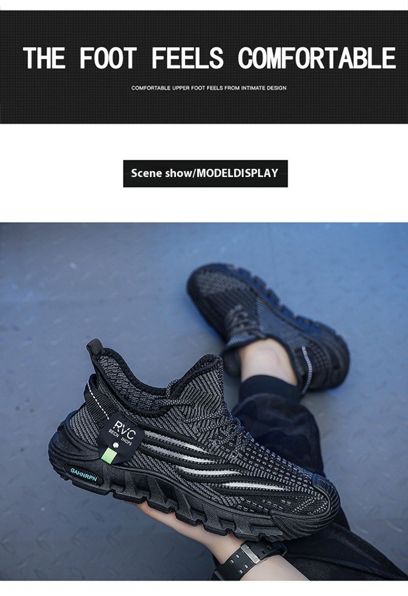 Trendy Casual Flyknit Mesh Herrenschuhe Sommer Neue atmungsaktive leichte Laufschuhe_voghion.com