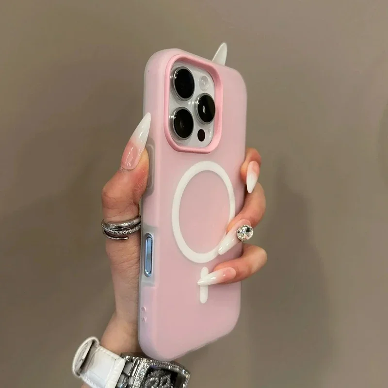 Magnetic Phone Case For Iphone With Magsafe Wireless Charging_voghion.com