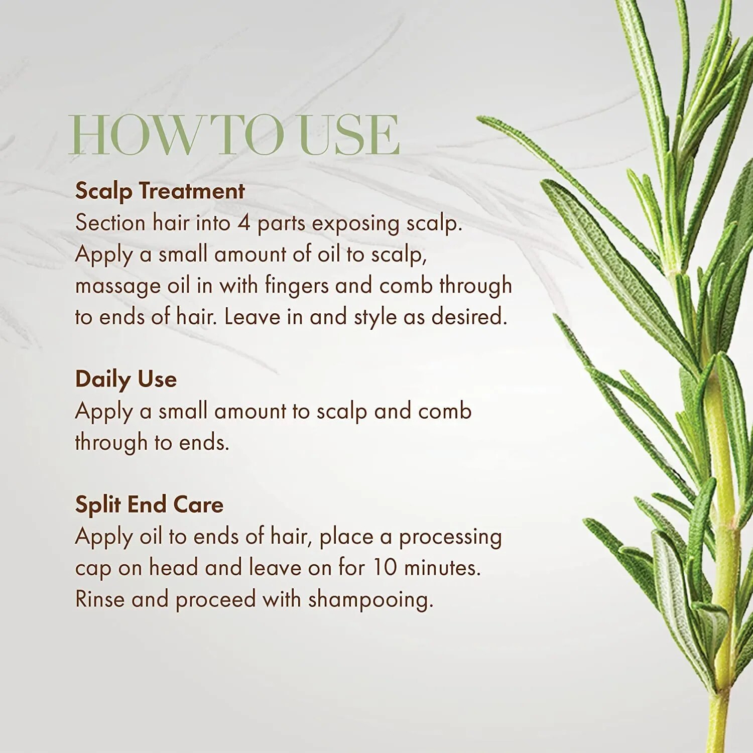 Olio essenziale per la crescita dei capelli, olio essenziale di menta e rosmarino, olio rinforzante, trattamento nutriente per capelli secchi e con doppie punte._voghion.com