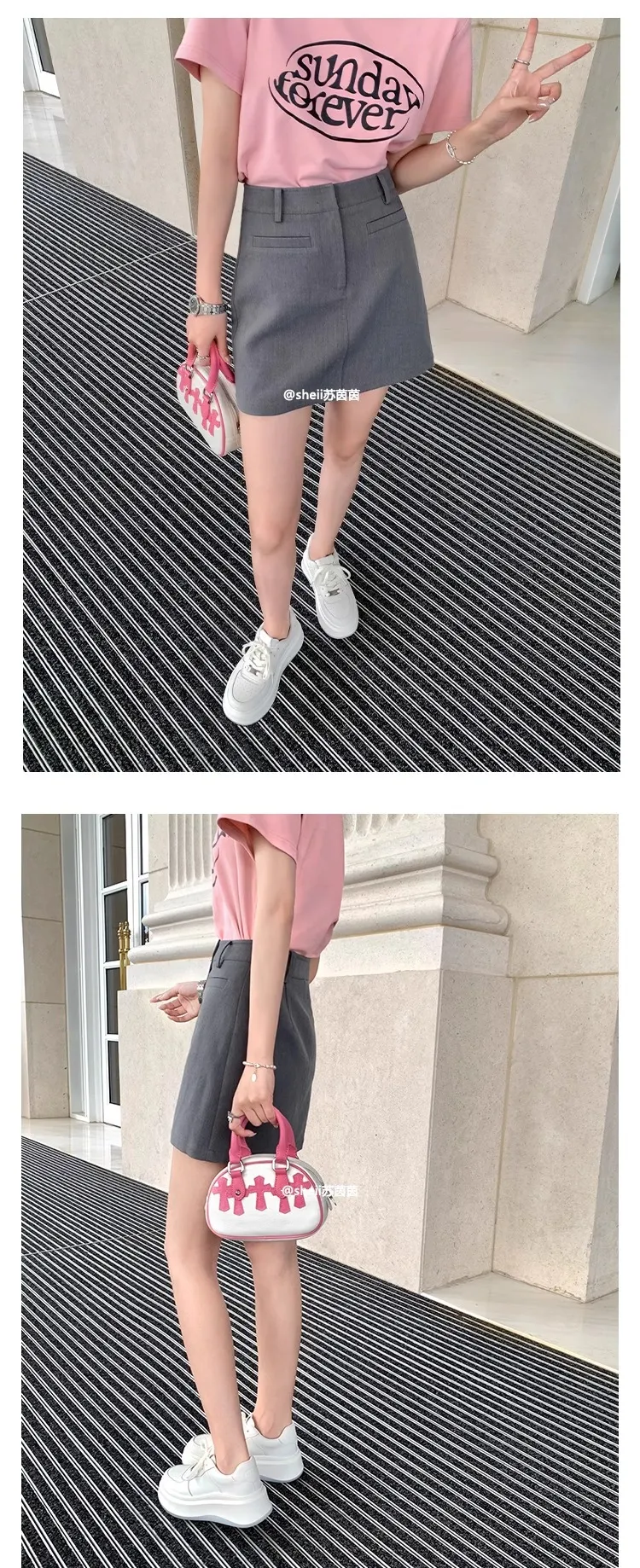Round Toe Thick Sole Small White Shoes With Mesh For Breathability Comfort Anti Slip Wear Resistant Casual Versatile_voghion.com