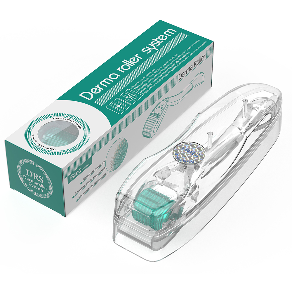 Roller Derma pentru creșterea părului DRS 192 ace rolă cu microace pentru îngrijirea pielii feței creșterea bărbii microneedling Dermaroller_voghion.com