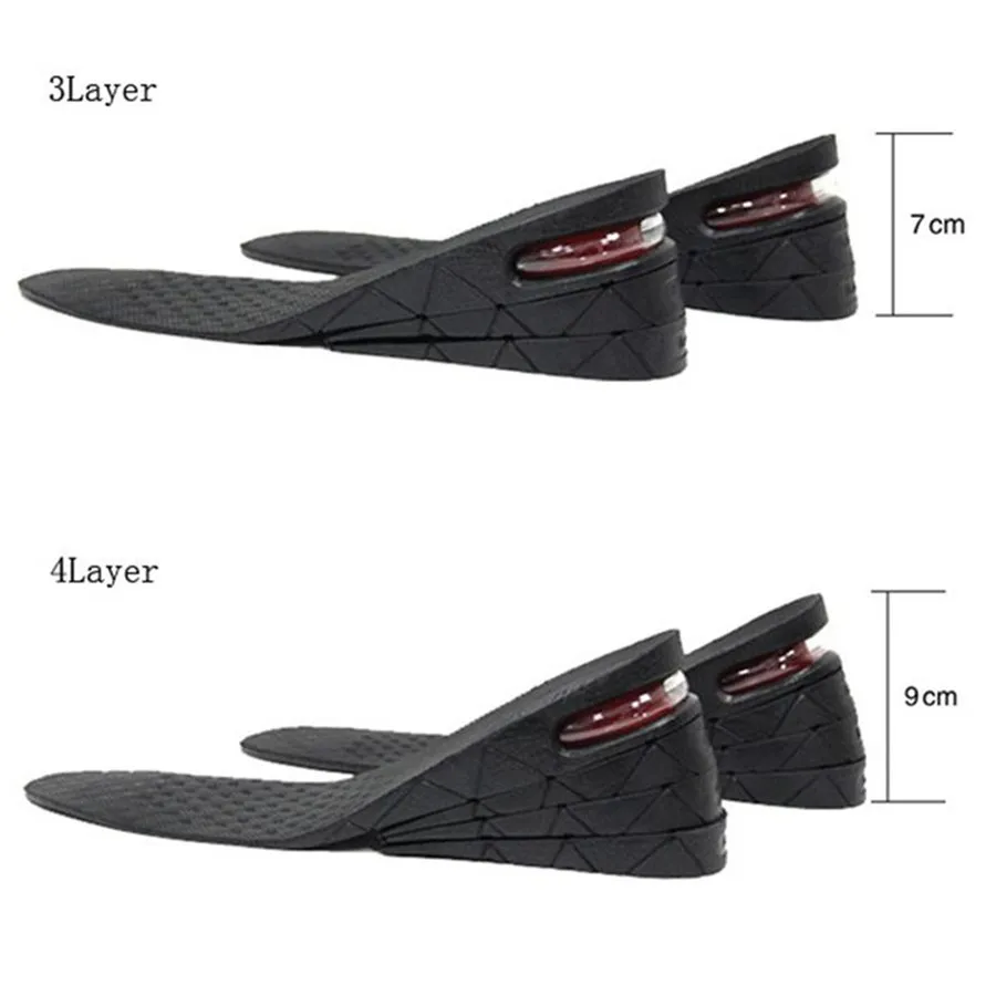 Dropshipping 3-9cm Increase Insole Cushion Height Lift Adjustable Cut Shoe Heel Insert Taller ShockArch Support_voghion.com