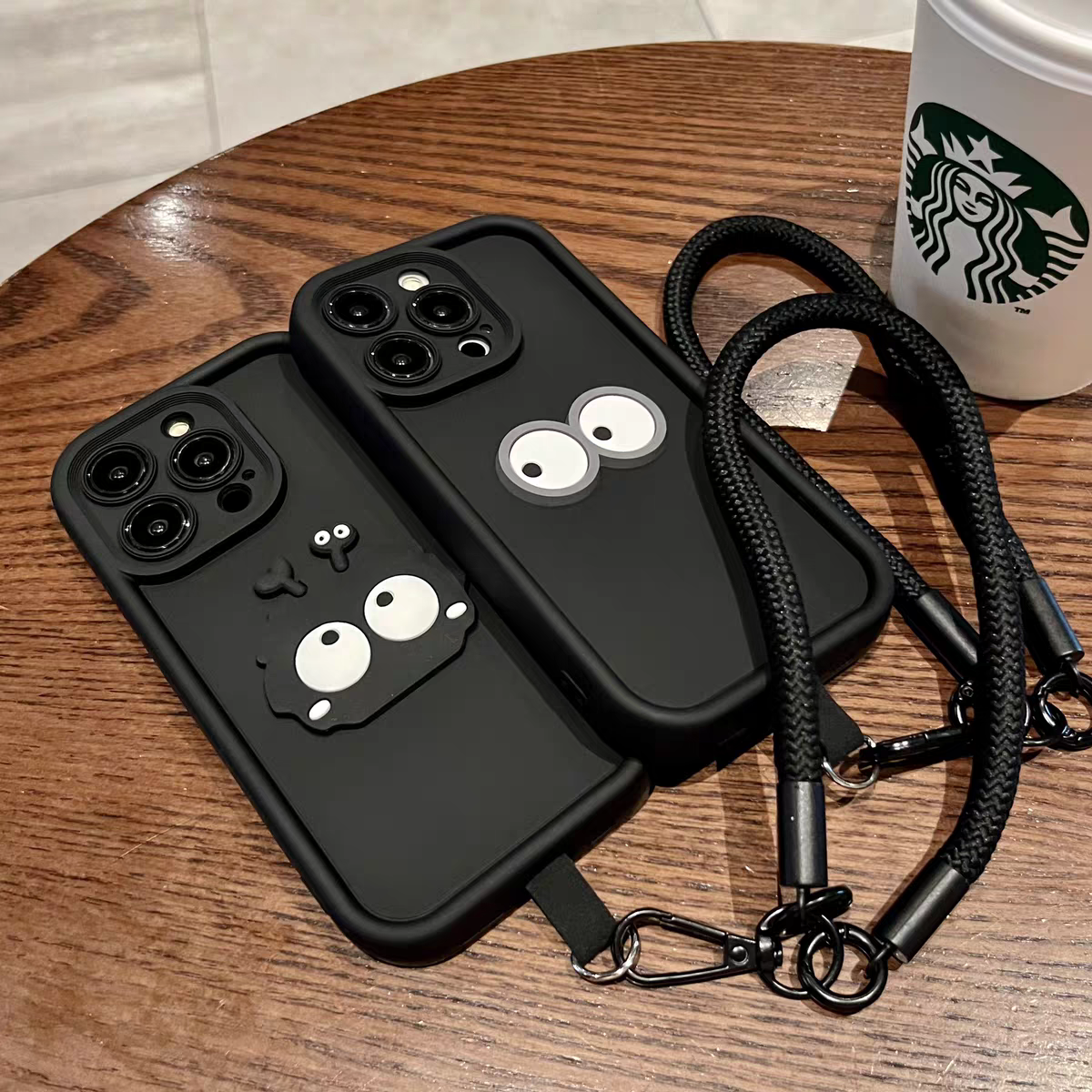 A für iPhone 15 14 13 pro max plus Stilvolles Leiterdesign klare süße 3D-Briketts Telefonhülle Stoßfester Schutz YX_voghion.com