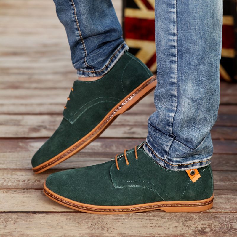Merk Echt Leer Heren Heren Zakelijk Oxford Handgemaakt Antislip Platte Casual Schoen Comfortabele Werkschoenen Sneakers_voghion.com