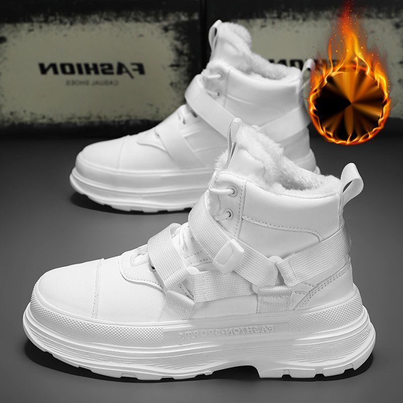 【 Niedriger Preis im Internet 】 Schuhe Herren Winter Neue Outdoor-Sport Tragen beständig Hoher Schnitt Schnee mit Samt_voghion.com