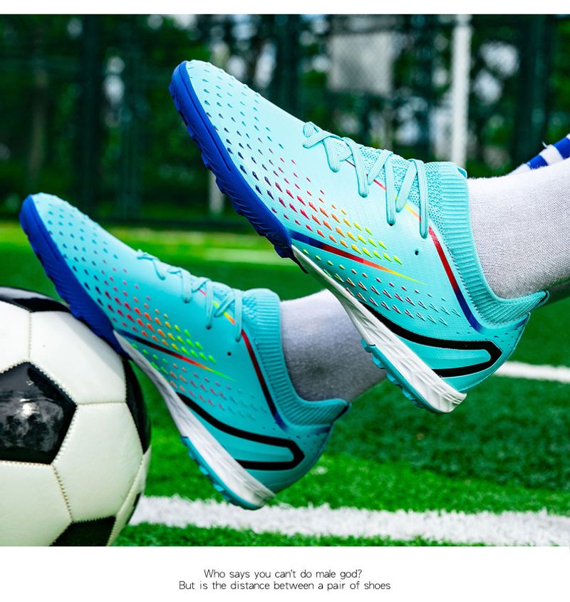 Männliche Studenten Rasentraining Spikes rutschfeste professionelle Spiel Kicking Schuhe_voghion.com