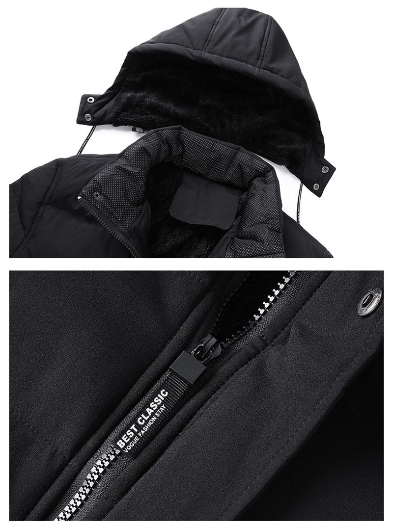 Giù 2024 nuovo inverno uomo ispessito cappotto corto cappuccio staccabile giacca di cotone alla moda_voghion.com