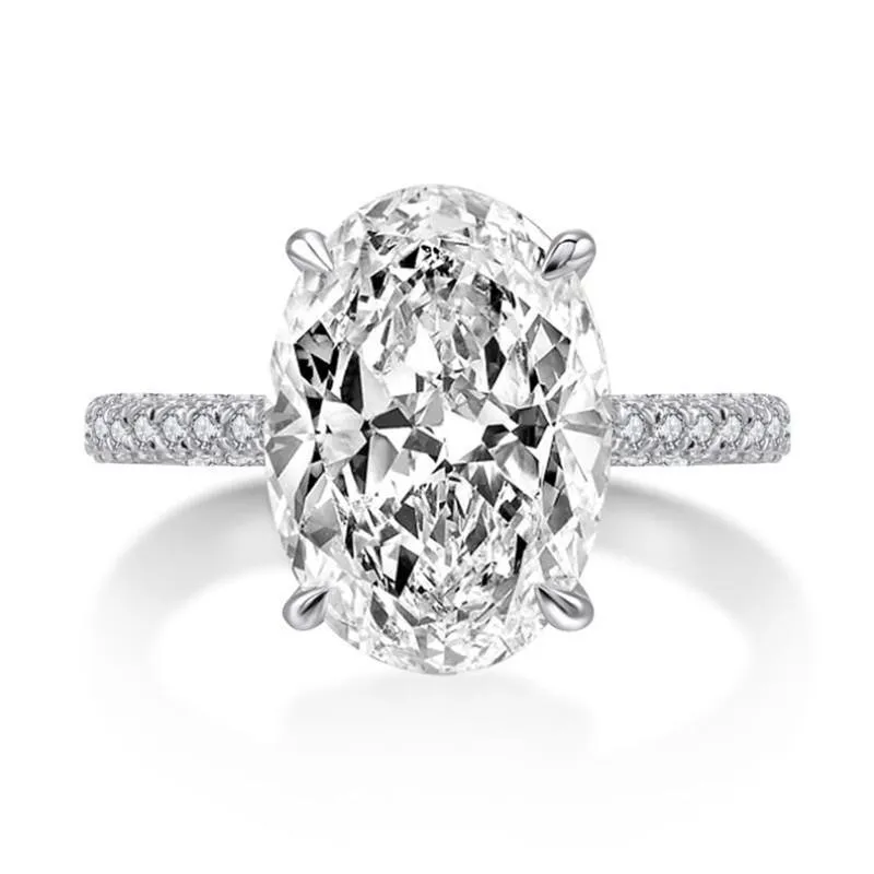 Vintage Verlobungsring Mit Ovalem Labor-diamant Für Damen_voghion.com