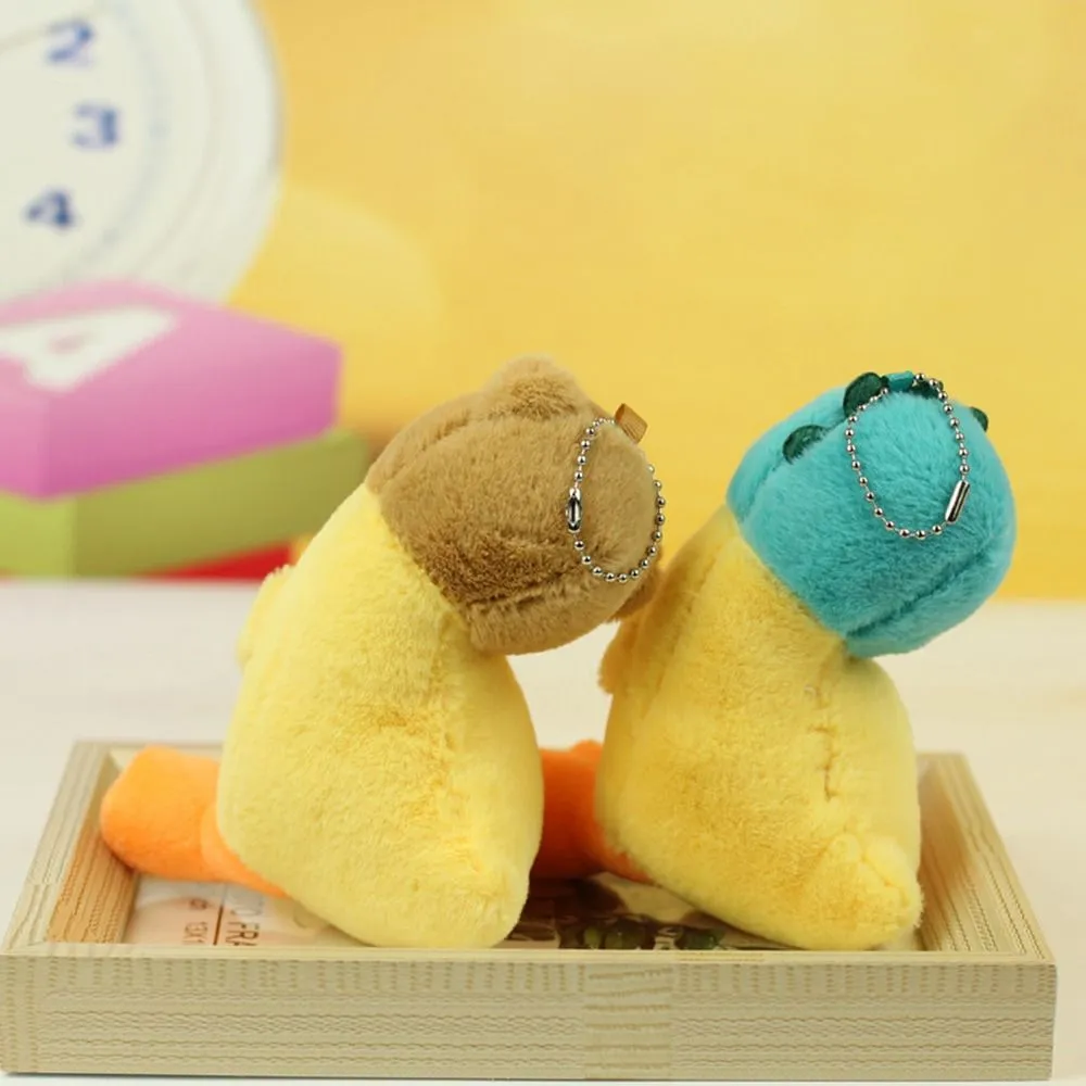 Fashion Stuffed Plush Cartoon Yellow Keychain Animals Soft Duck Creative Cute School Bag Pendant_voghion.com